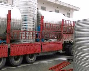 不（bú）鏽鋼圓形水箱